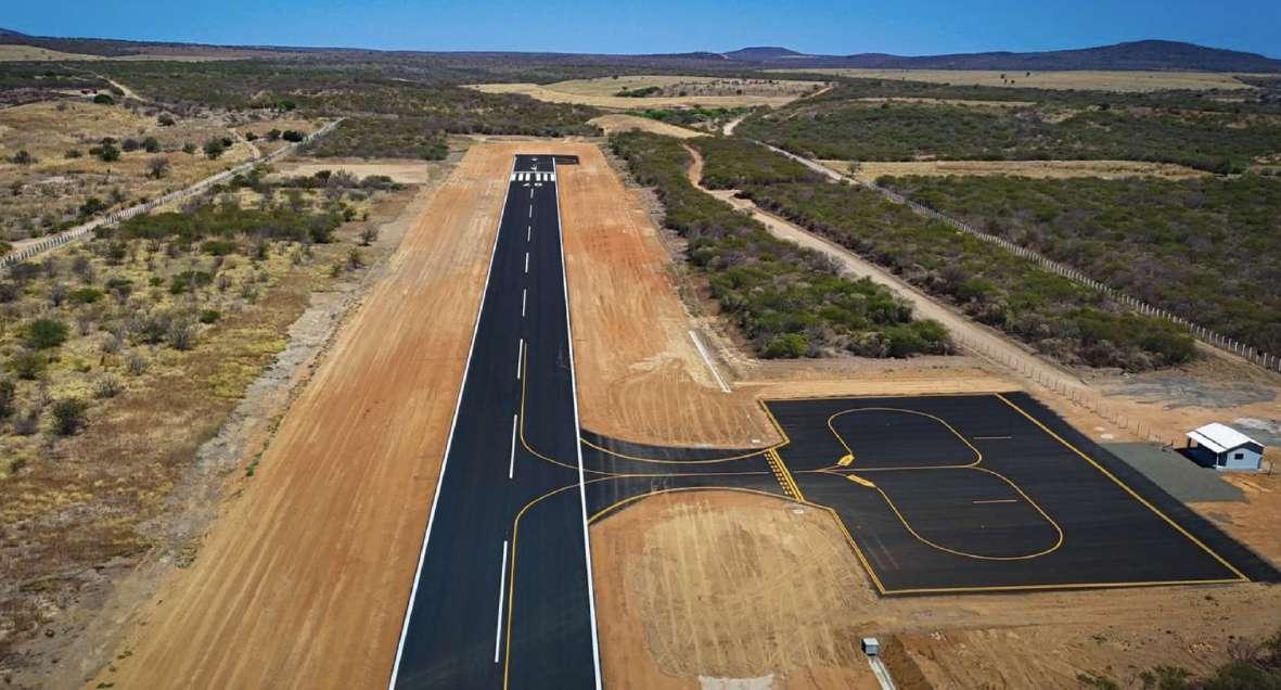 Airstrip on approach